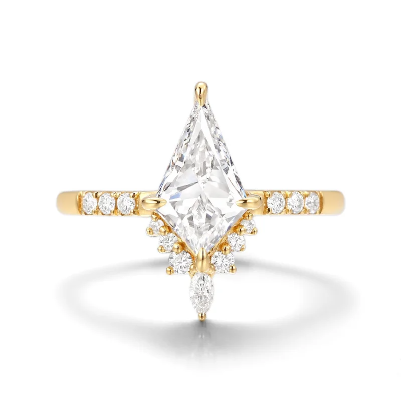 1.0ct Kite Cut Lab Grown Diamond Engagement Ring - Starla