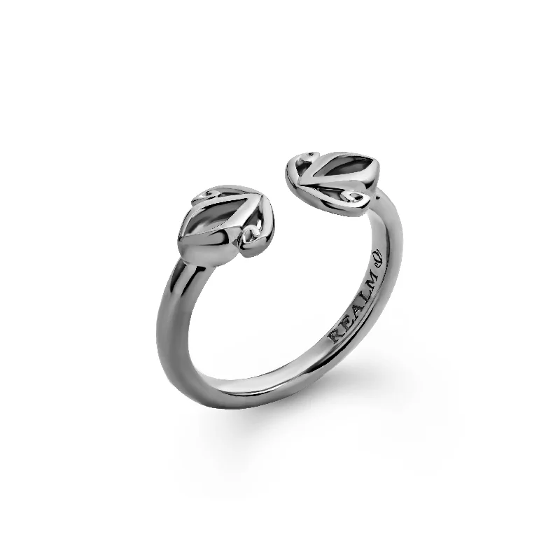 Duet Cuff Ring - Black Ruthenium Vermeil