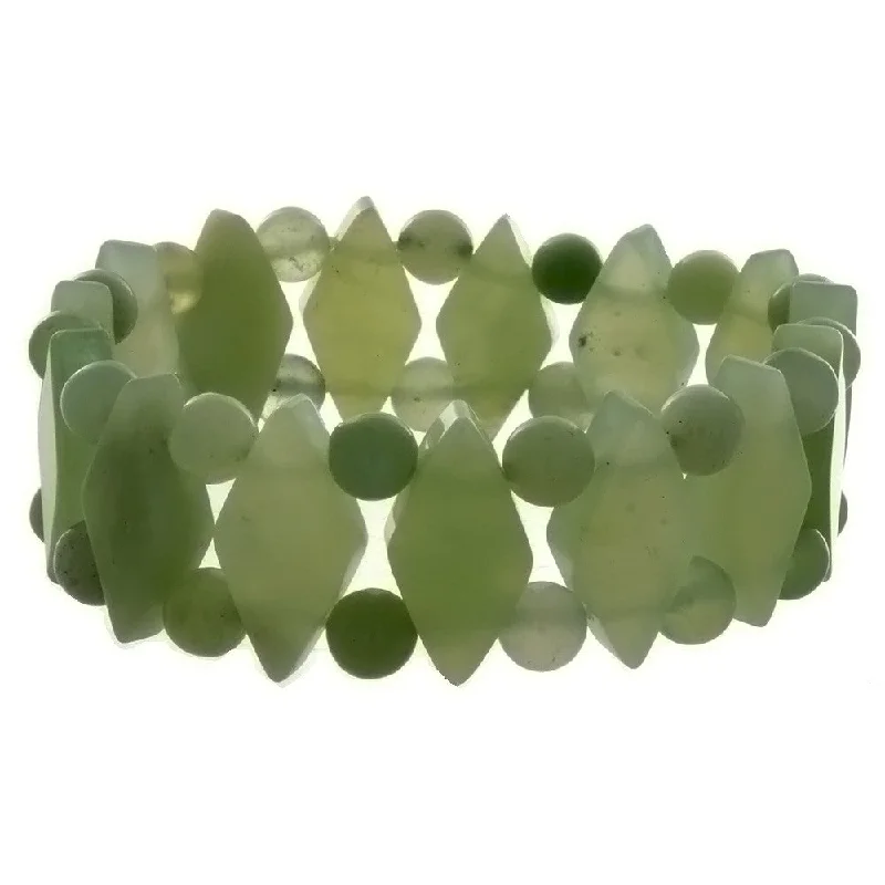 STRETCH GEMSTONE NEW JADE PRINCESS BRACELET