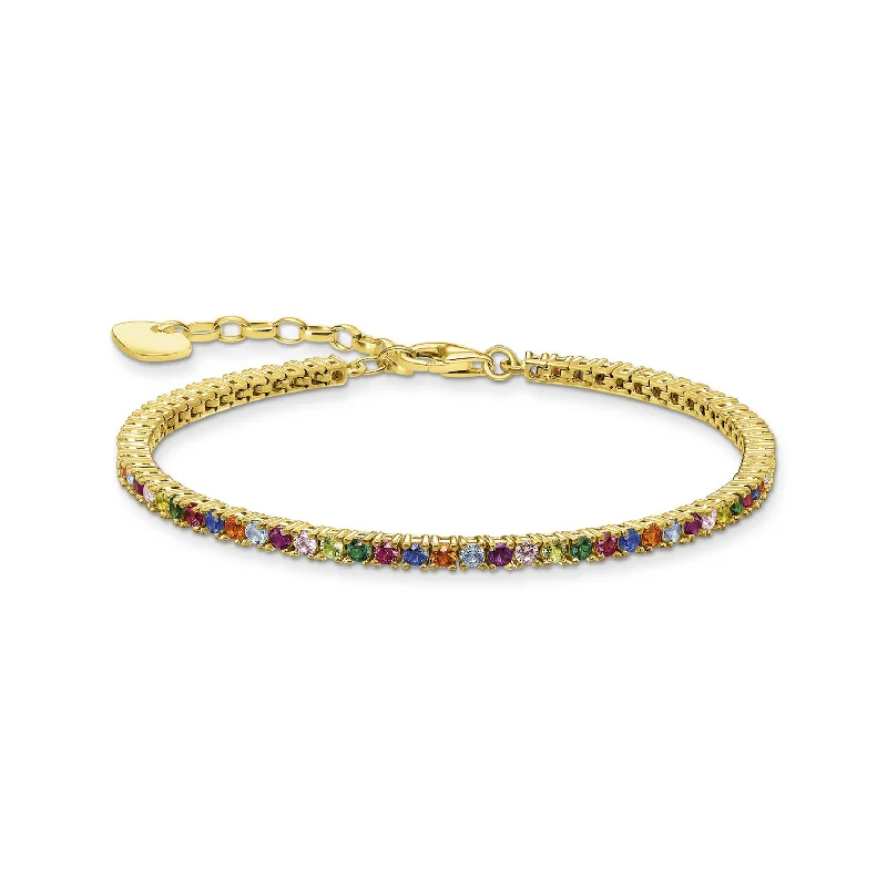 Thomas Sabo Bracelet Colourful Stones Gold