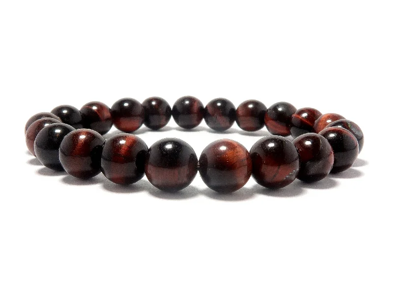 Tigers Eye Bracelet Red Roaring Stone Dream Chaser