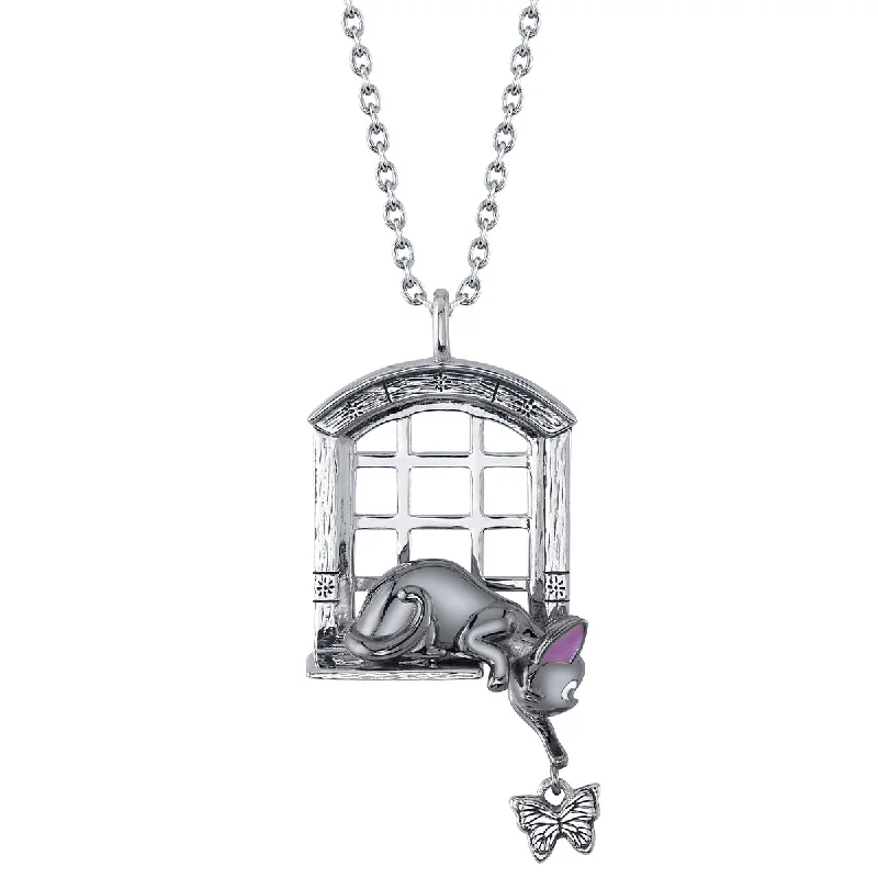 Studio Ghibli X Her Universe X RockLove KIKIS DELIVERY SERVICE Jiji Windowsill Necklace