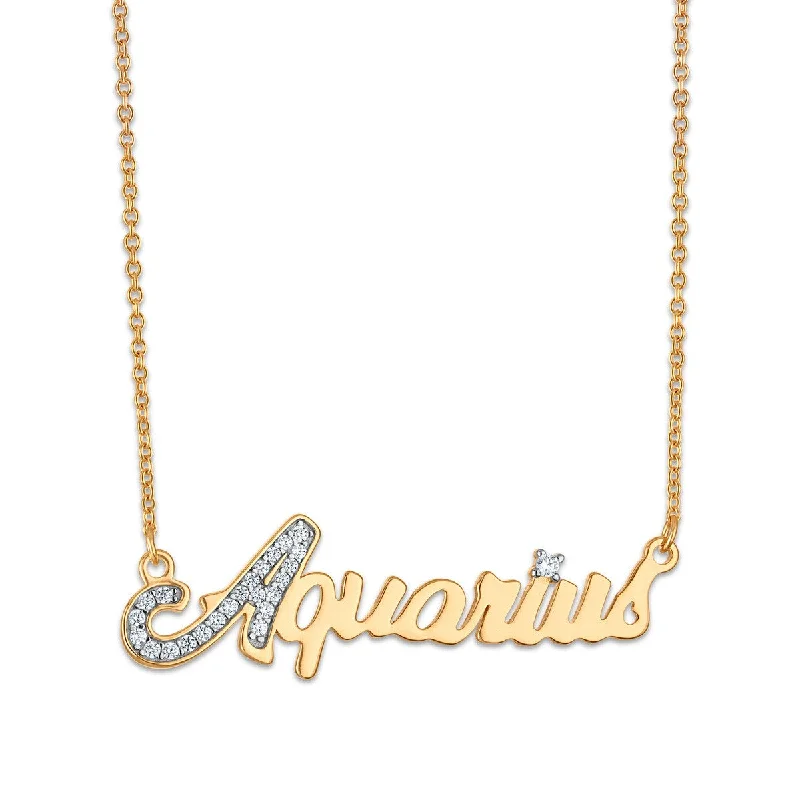 Simone I Smith Collection Aquarius Necklace in 18KT Gold Plated Sterling Silver