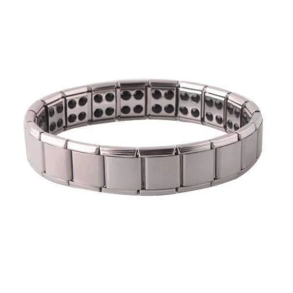 Stainless Steel Germanium Magnetic Link Therapy Bracelet