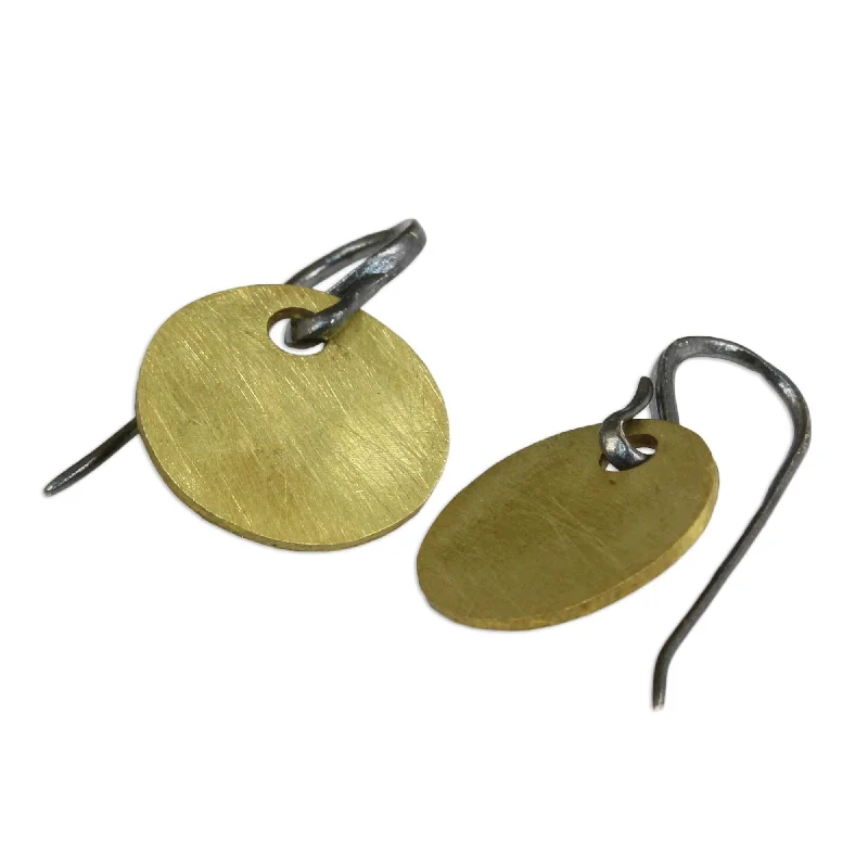 Golden Morning Gold Overlay Earrings - 1L*0.6W