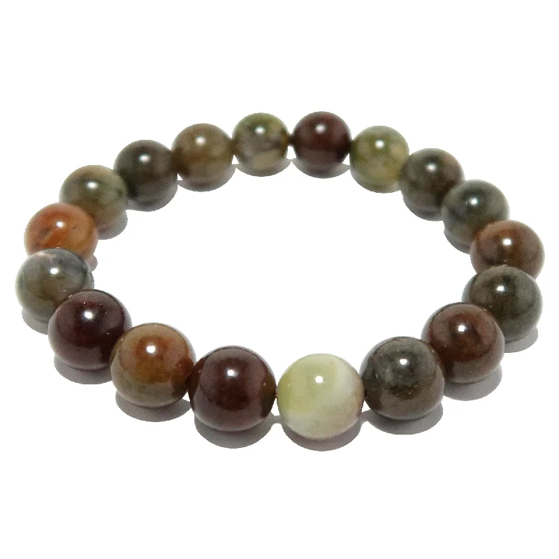 Moss Agate Bracelet Multi-Color Grounding Crystal