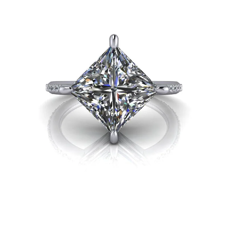 Princess Star No. 1 Moissanite Ring