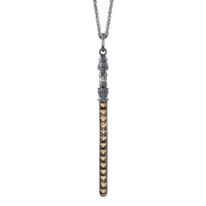 Star Wars X RockLove Rey Crystal Lightsaber Necklace