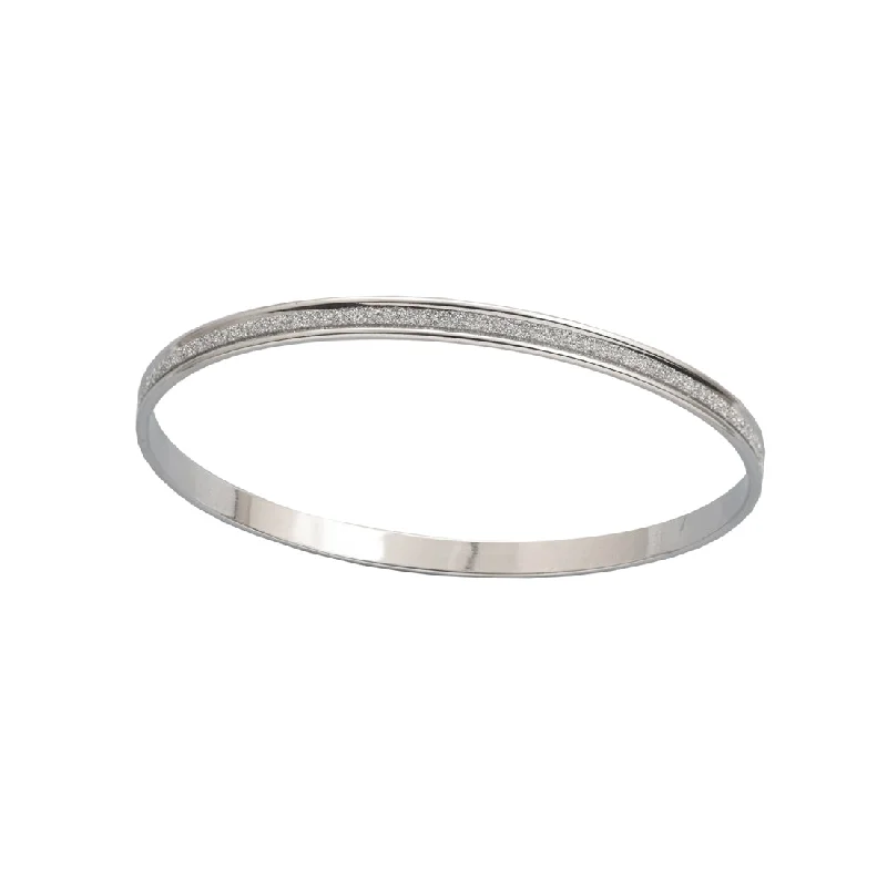 Sterling Silver Stardust Centre Bangle