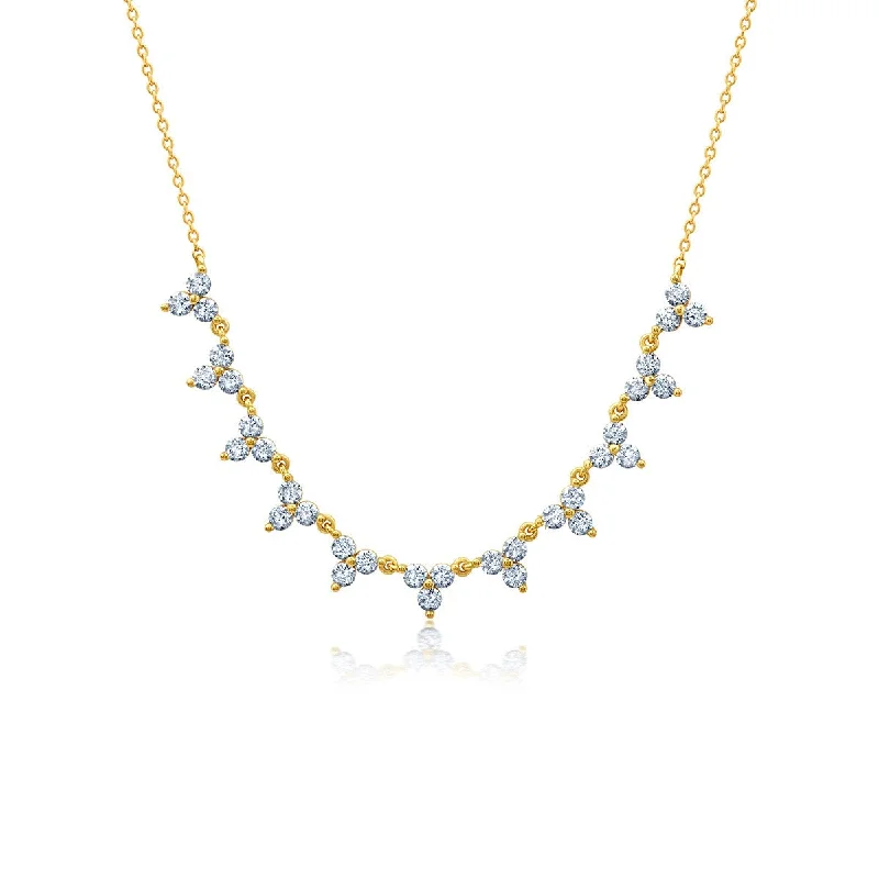 Crislu 18KT Gold Plated Fashion Station Necklace