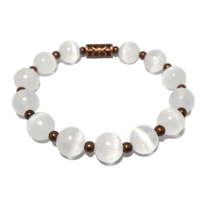 Selenite Bracelet Old World Radiance Antiqued Copper