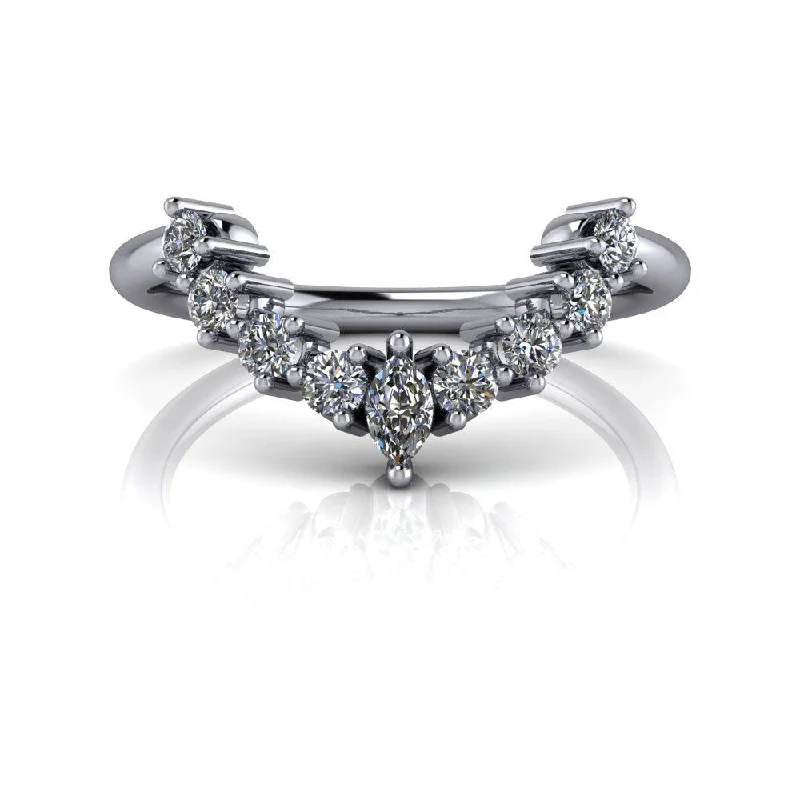 Adina Moissanite Wedding Band