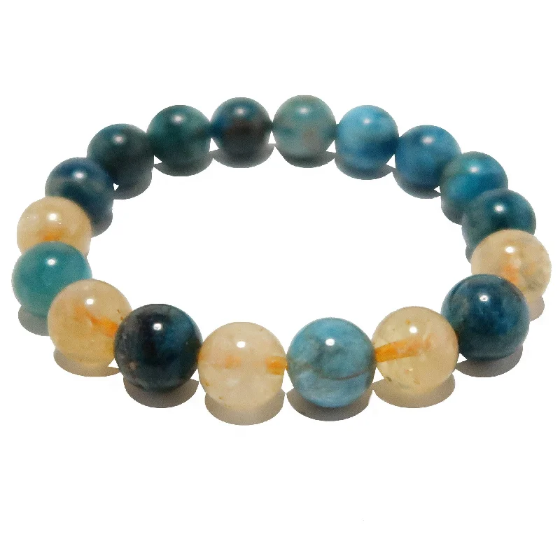 Apatite Bracelet Citrine Sunny Sky Abundance