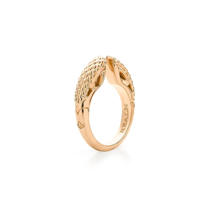 Spirit Python Stack Ring 5mm - 18K Rose Gold Vermeil