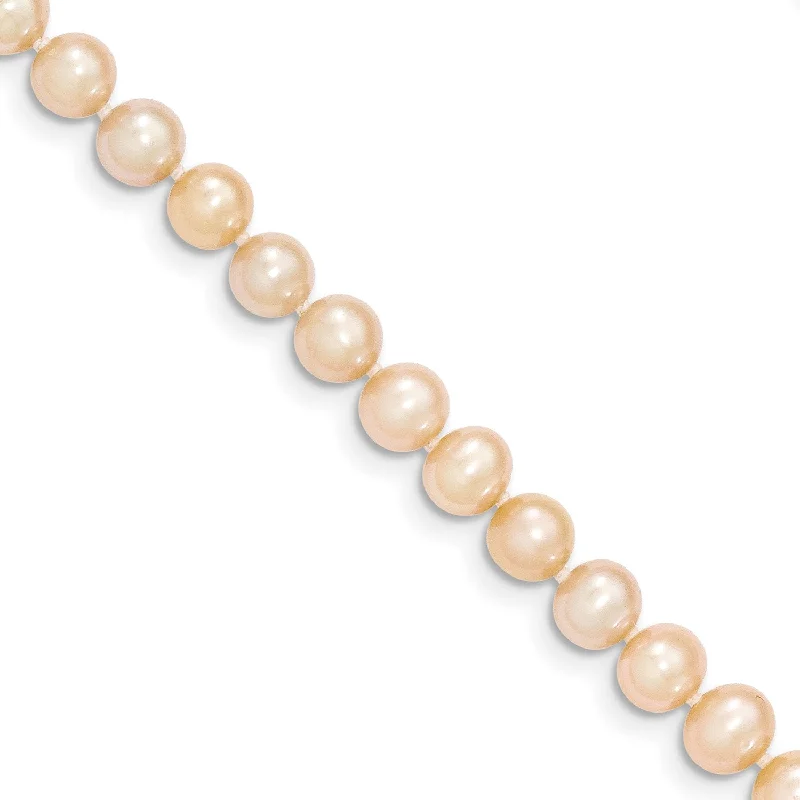 14KT Yellow Gold 5MM Pearl 16-inch Childrens Necklace