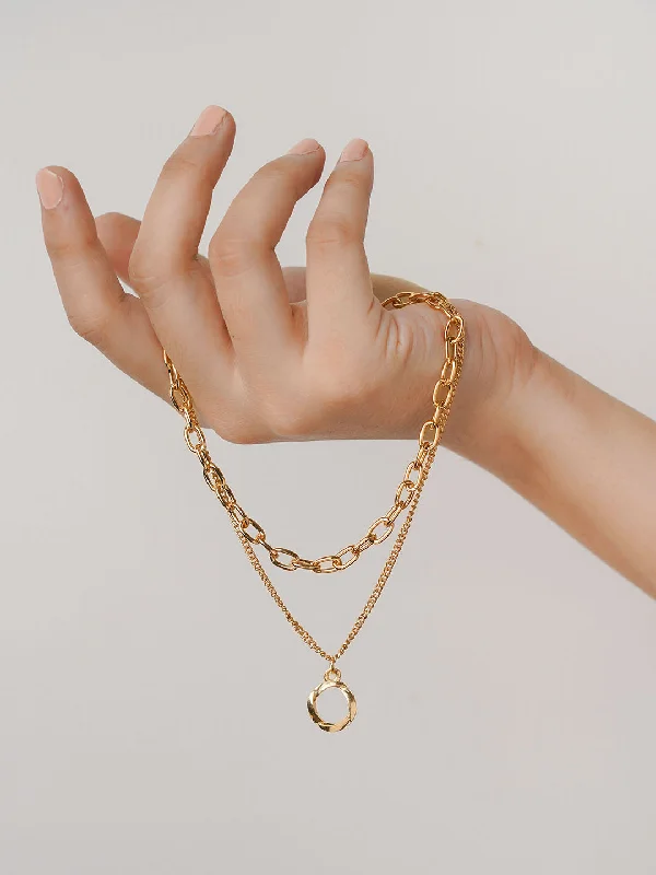 Ring Layered Necklace