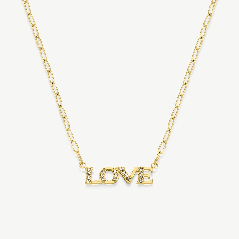 LOVE Pavé Necklace