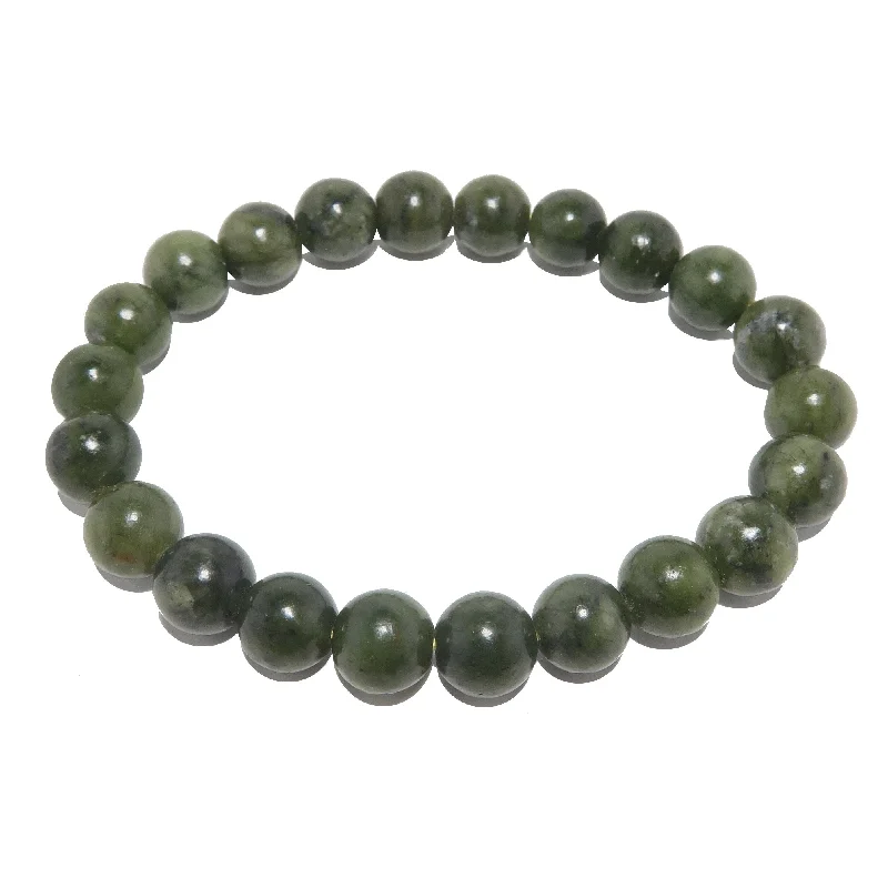 Serpentine Bracelet Dark Green Stone of Enlightenment