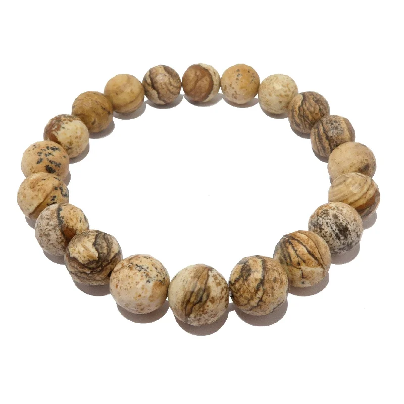 Landscape Jasper Bracelet Faceted World Wonder