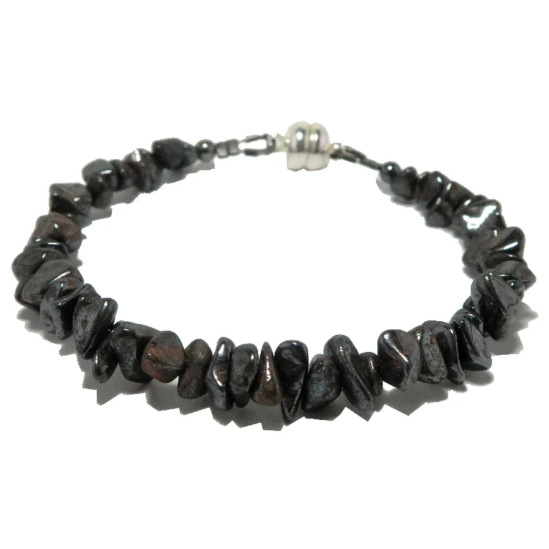 Hematite Bracelet Charming Crystal Magnetic Clasp