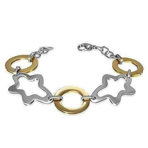 Daydream Two Tone Stainless Steel and 18k Gold Bracelet