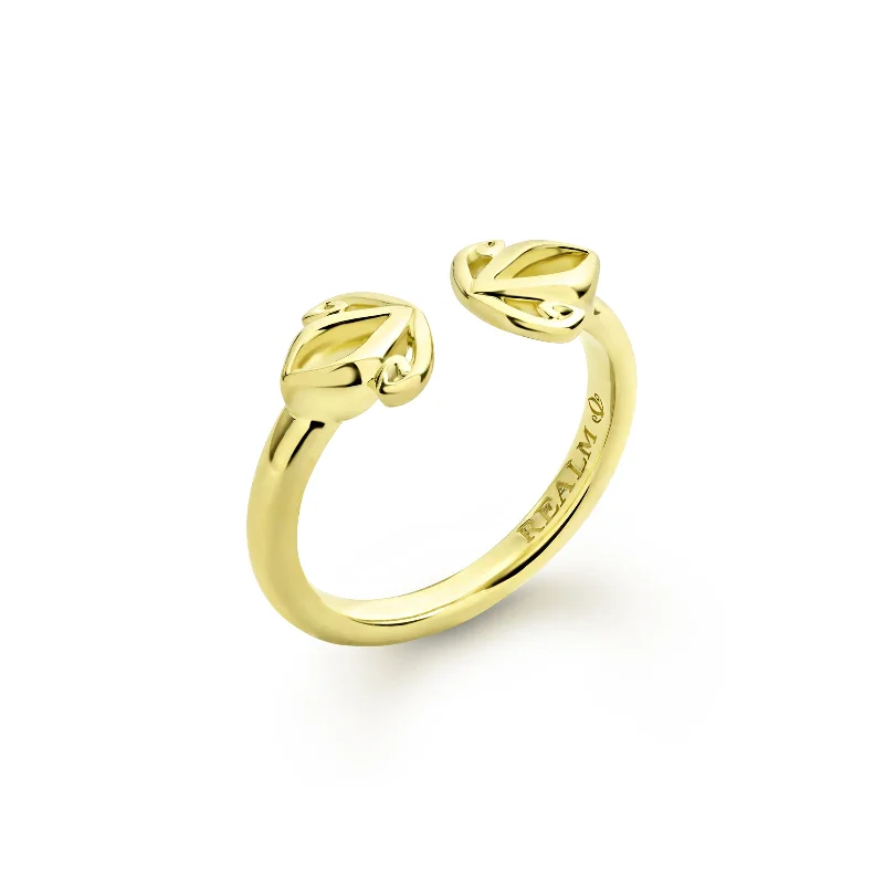 Duet Cuff Ring - 18K Gold Vermeil