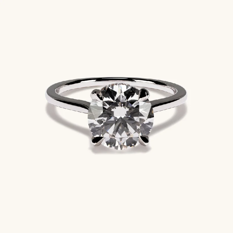 2.55 Round Lab Diamond Engagement Ring