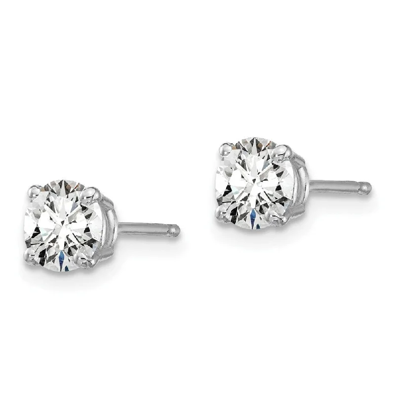 14k White Gold True Origin Lab Grown Diamond Stud Earrings (1.00 cttw, Clarity- VS1-VS2, Color- D-E)