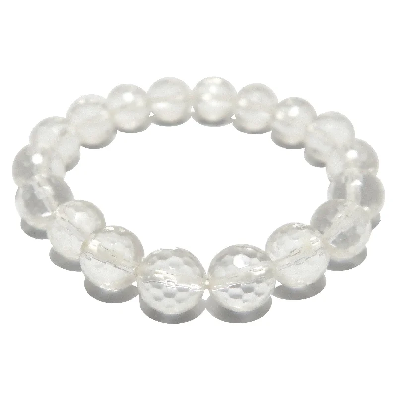 Clear Quartz Bracelet Faceted Beads A Cut Above