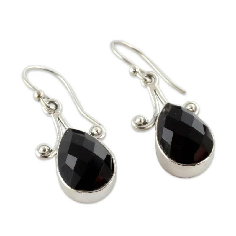 Onyx Dangle Earrings, Himalaya Muse (India)