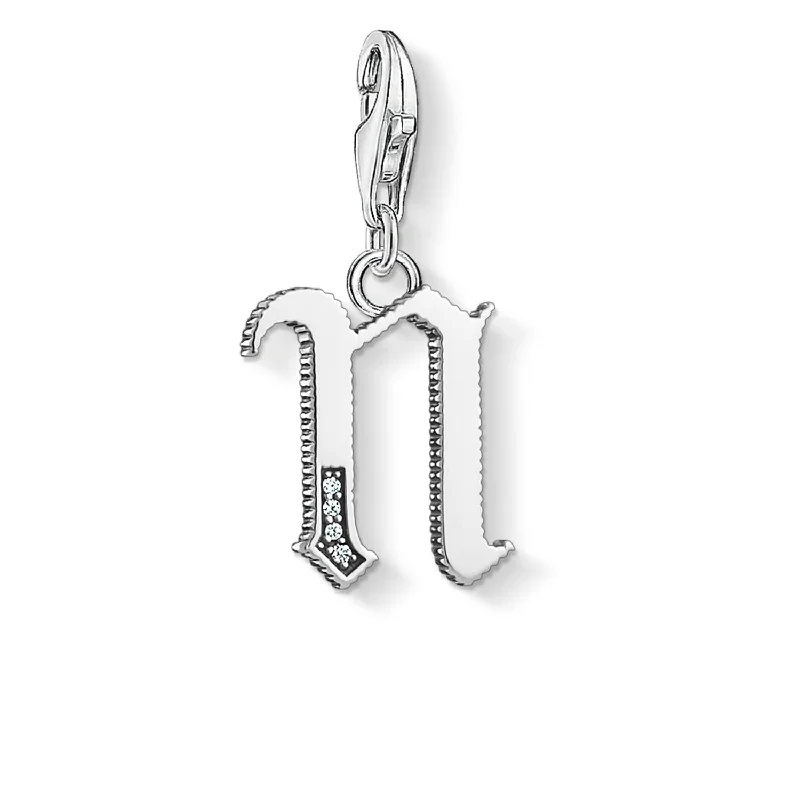 Thomas Sabo Charm Pendant "Letter N Silver"