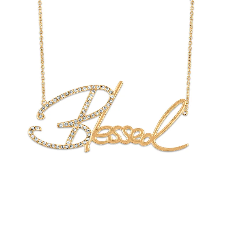 Simone I Smith Collection 18-inch Blessed Necklace in 18K Yellow Gold Plated Sterling Silver