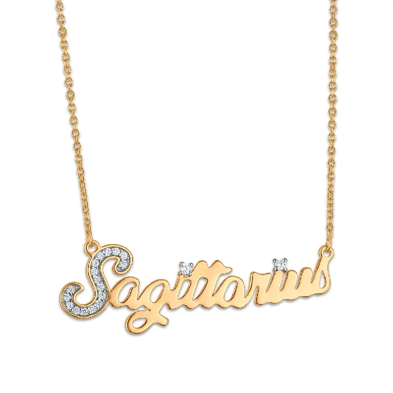 Simone I Smith Collection Sagittarius Necklace in 18KT Gold Plated Sterling Silver