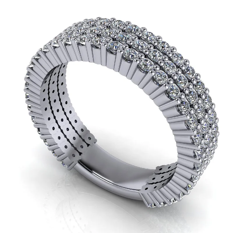 Melly Moissanite Anniversary Band