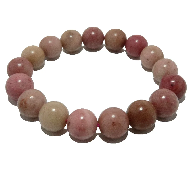 Pink Wood Jasper Bracelet Lasting Love Stone