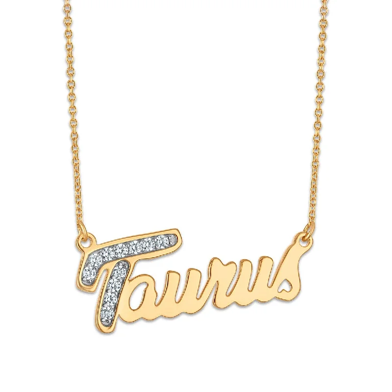 Simone I Smith Collection Taurus Necklace in 18KT Gold Plated Sterling Silver